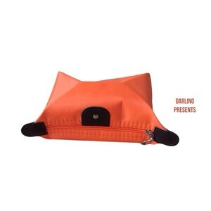 Cosmetic Tech Bag Women Color Orange Size 6.5 X 8